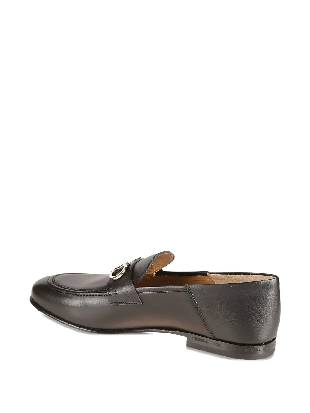 Ferragamo Gancini-detail loafers Black