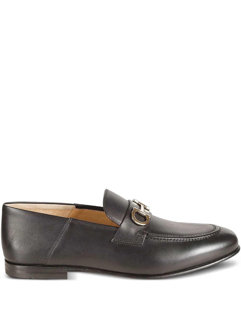 Ferragamo Gancini-detail loafers Black
