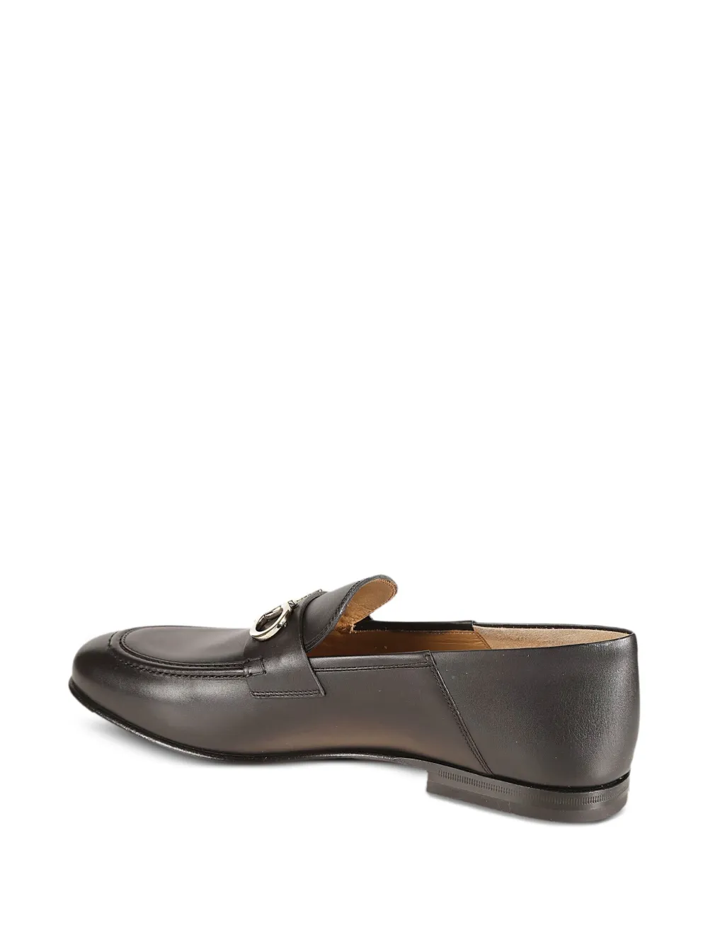 Ferragamo Gancini-detail loafers Black