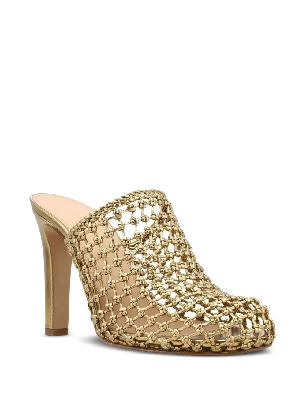 Ferragamo high-heeled mules Gold