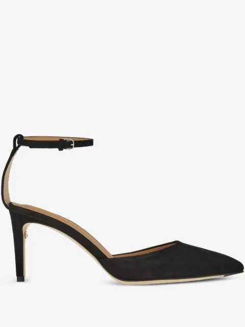 80mm leather pumps