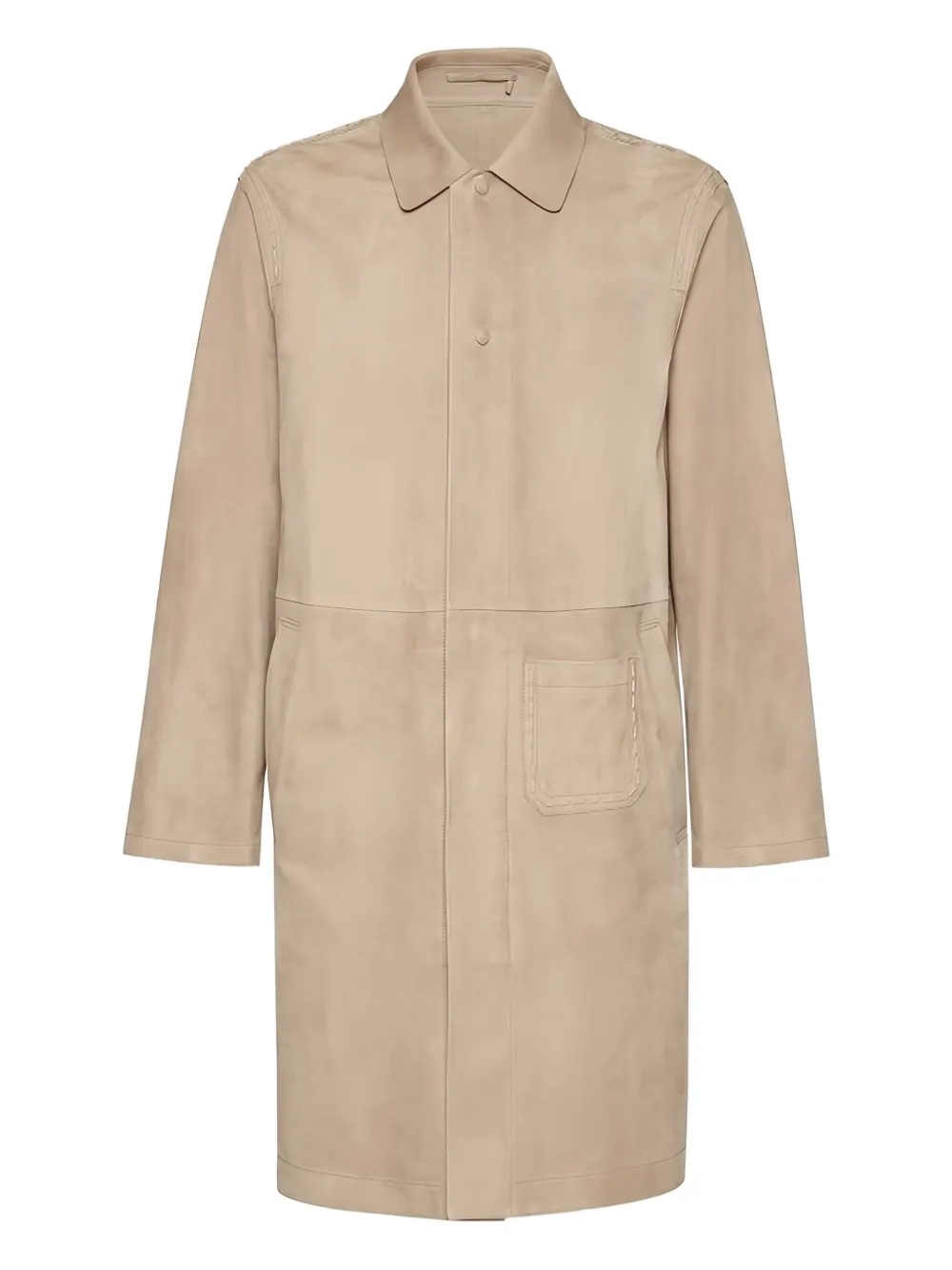 Ferragamo suede coat Beige
