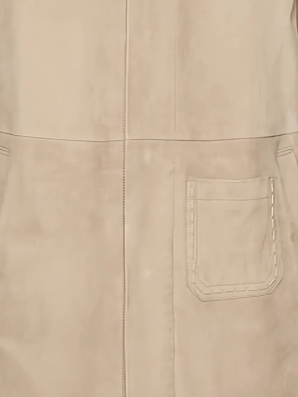 Ferragamo suede coat Beige