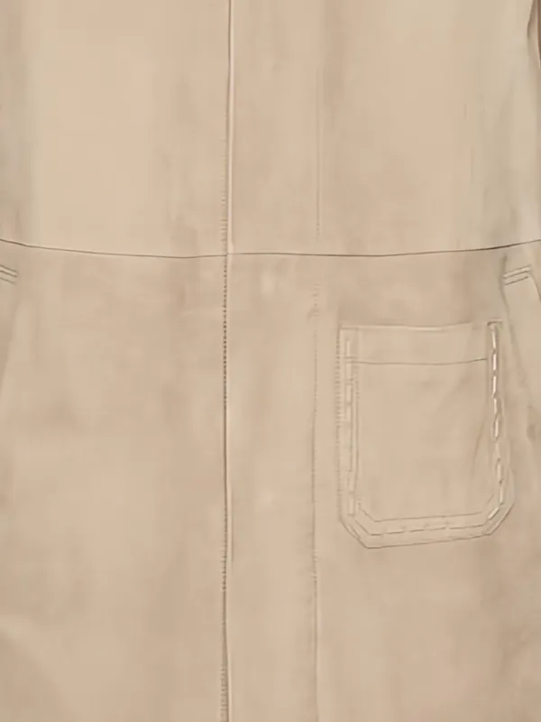 Ferragamo スエード コート | ニュートラル | FARFETCH JP