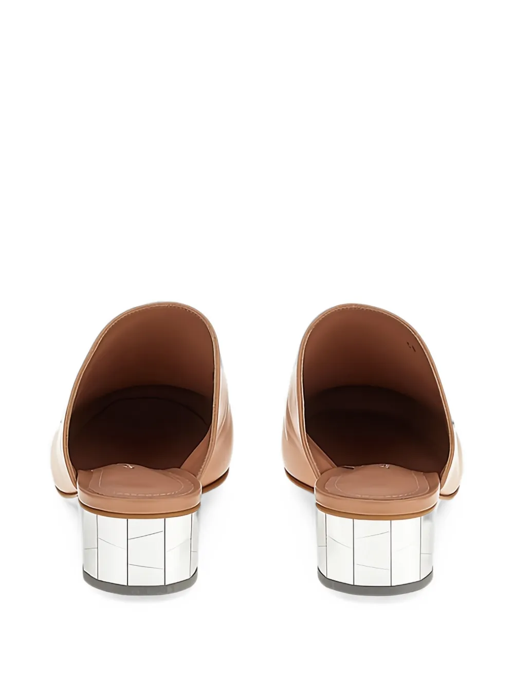 Ferragamo Floy leather mules Beige