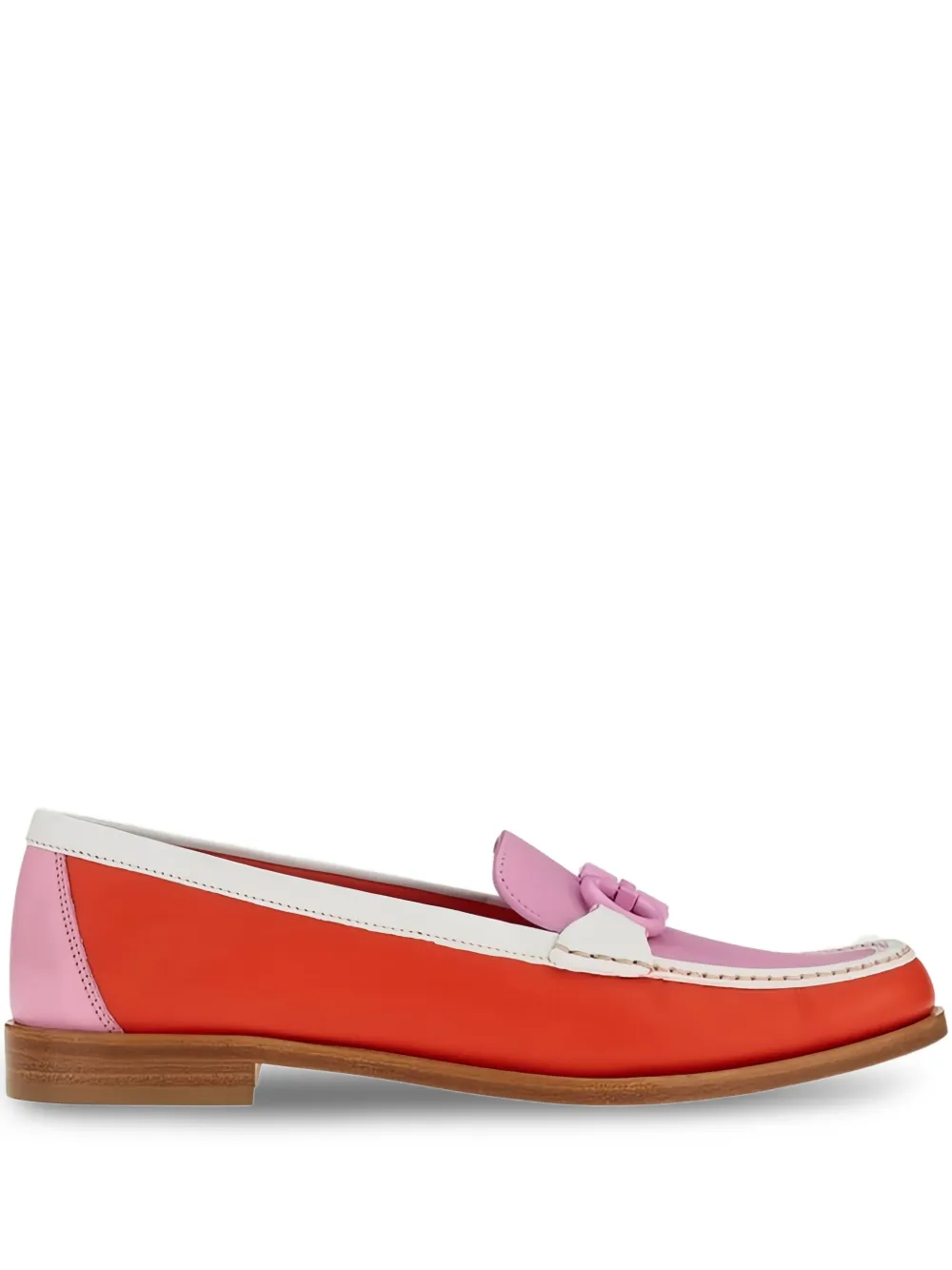 Ferragamo leather loafers Pink