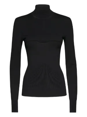 Dolce & Gabbana Ribbed Knit Turtleneck | Black | FARFETCH ZA