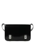 Ferragamo patent-leather clasp shoulder bag - 163 BLACK