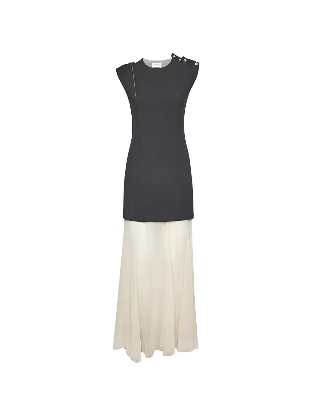 Ferragamo cut-out panelled maxi dress - Grigio