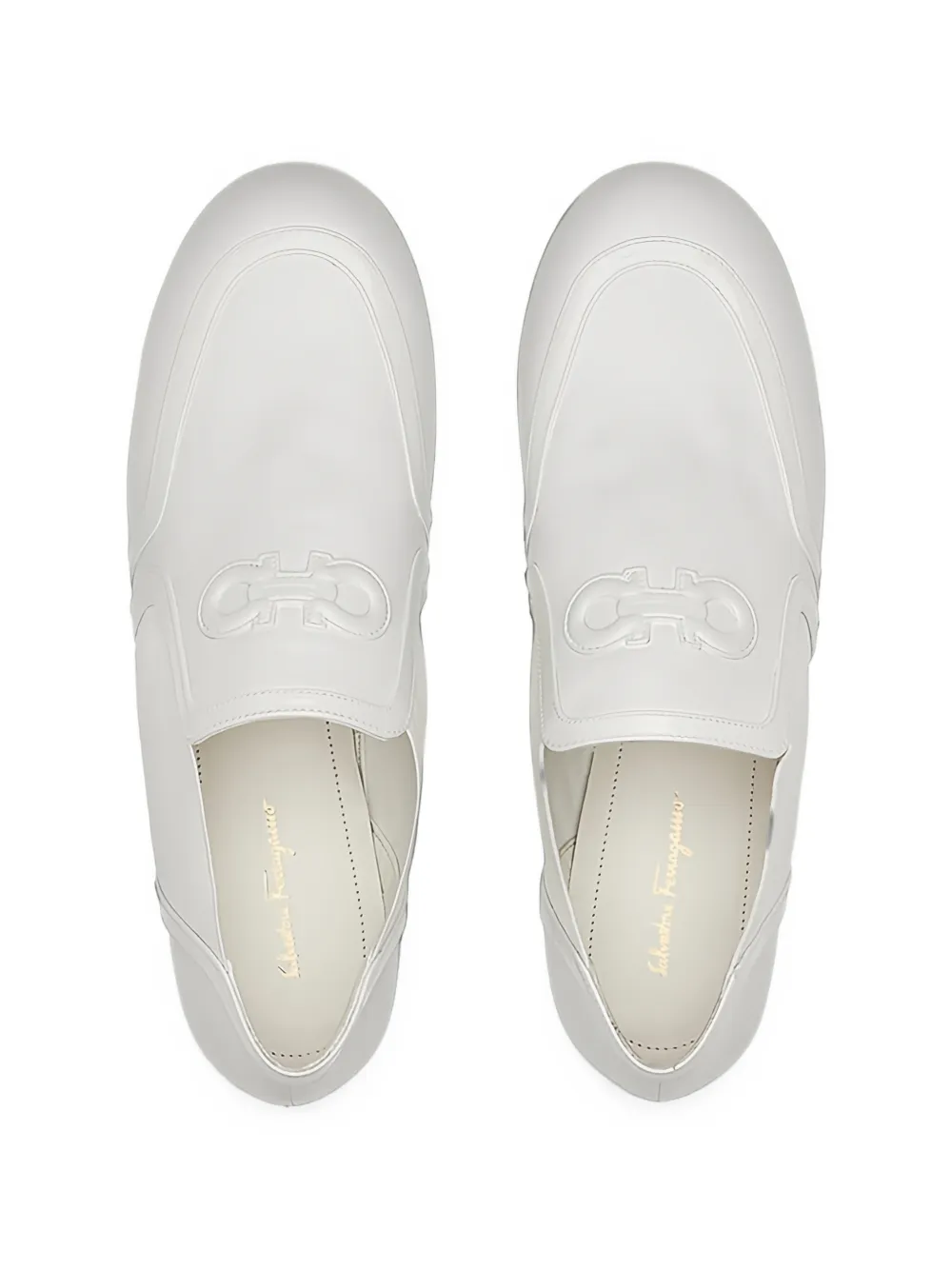 Ferragamo elasticated side panel loafers Wit
