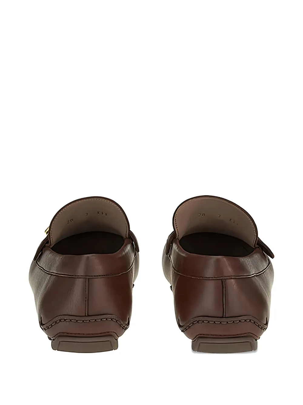 Ferragamo Man Loafers Dark Brown Size 6.5 Calfskin In Brown