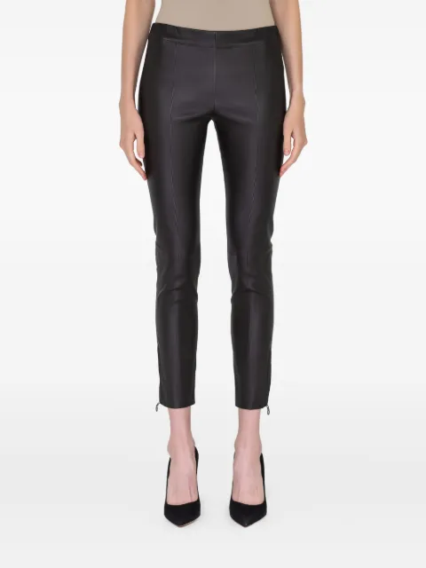 Ferragamo zip-detail leather trousers