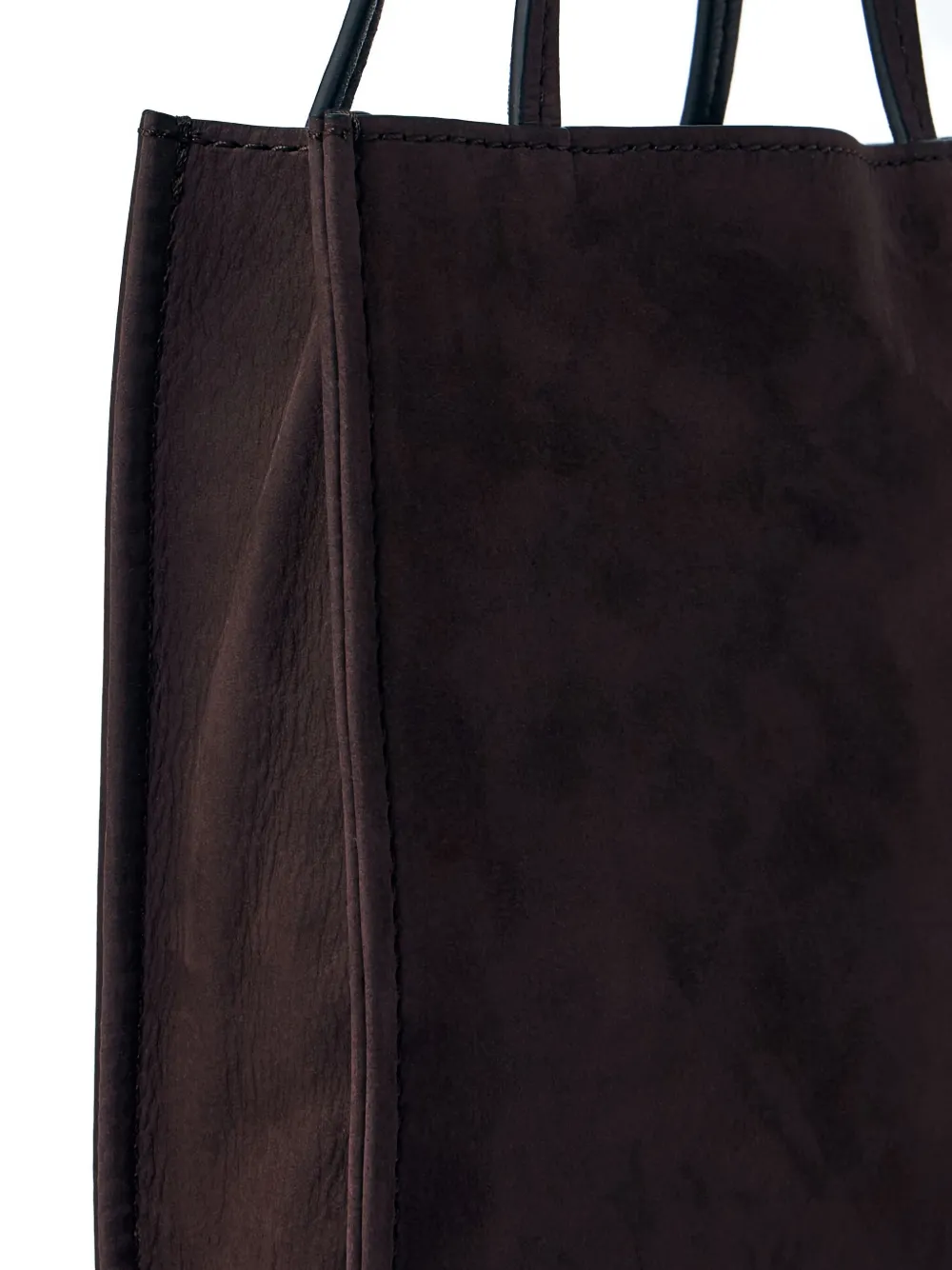 The Row small To Go suede tote bag Bruin