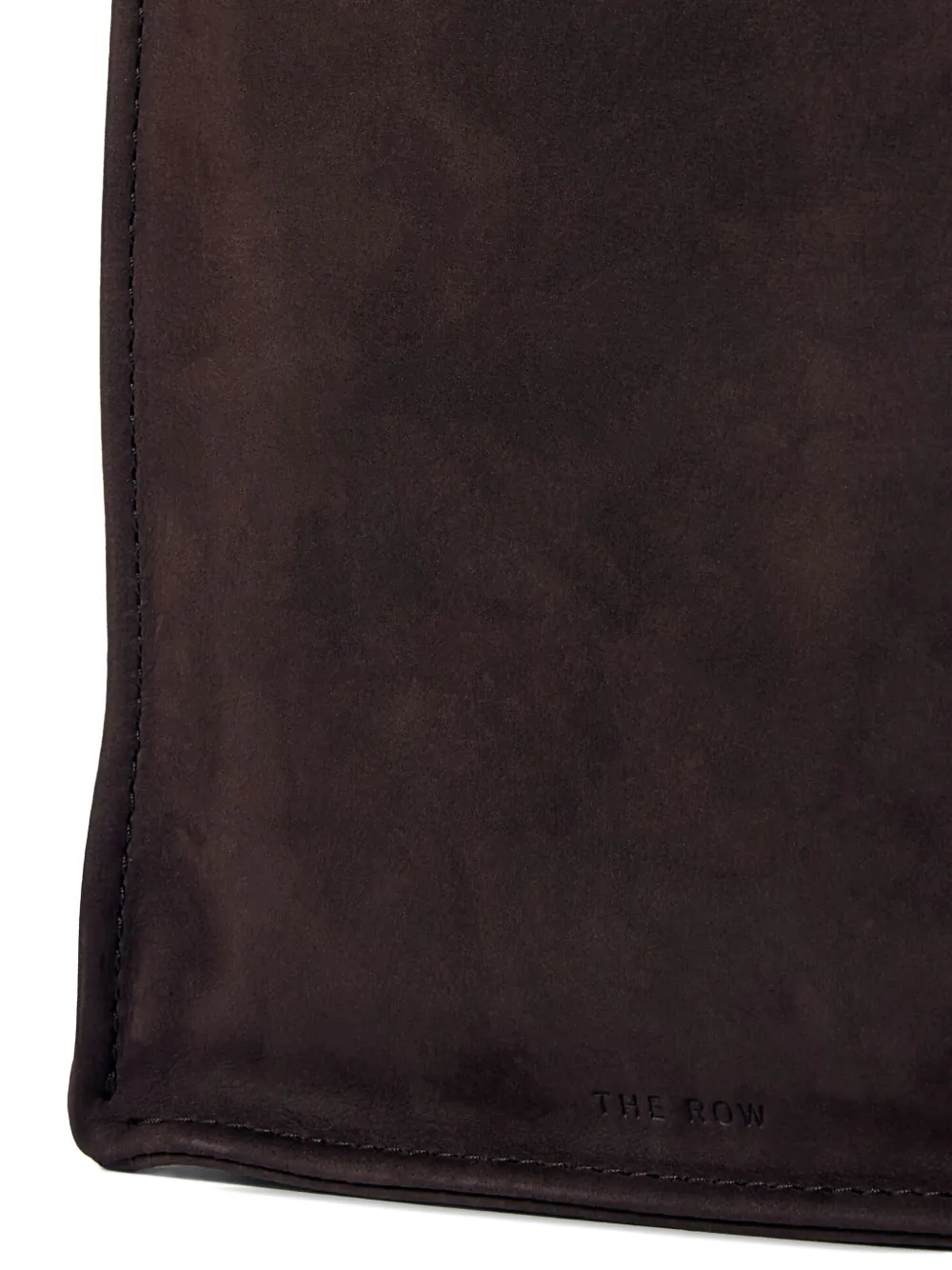 The Row small To Go suede tote bag Bruin