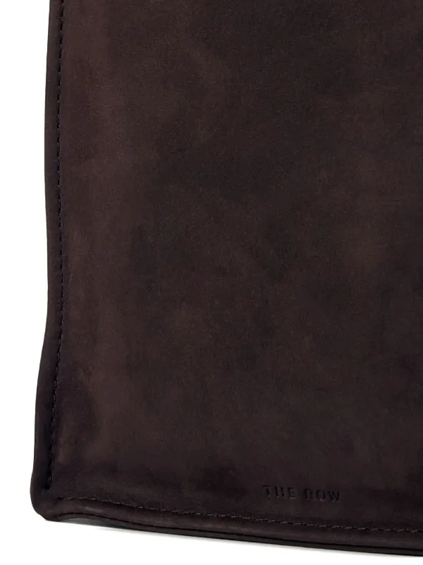 The Row Small To Go Suede Tote Bag | Brown | FARFETCH