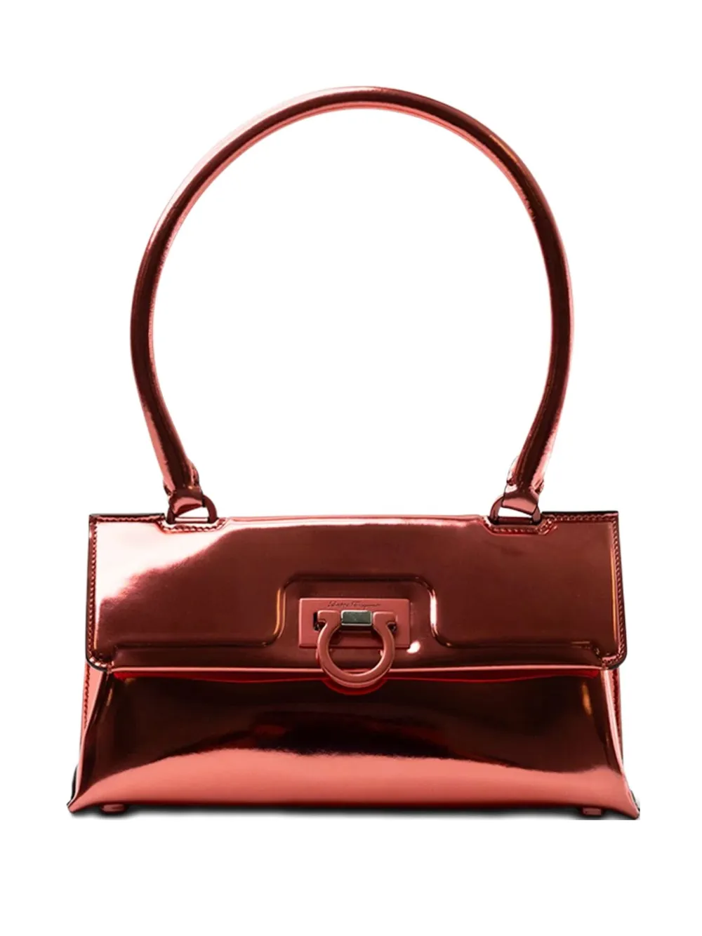 Ferragamo Top Handle Shoulder Bag In Pink