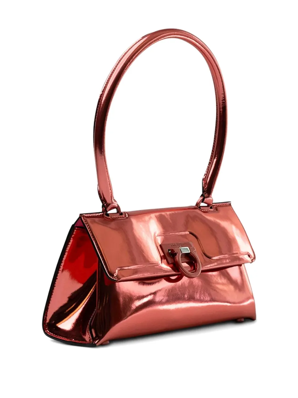 Ferragamo Top Handle Shoulder Bag In Pink