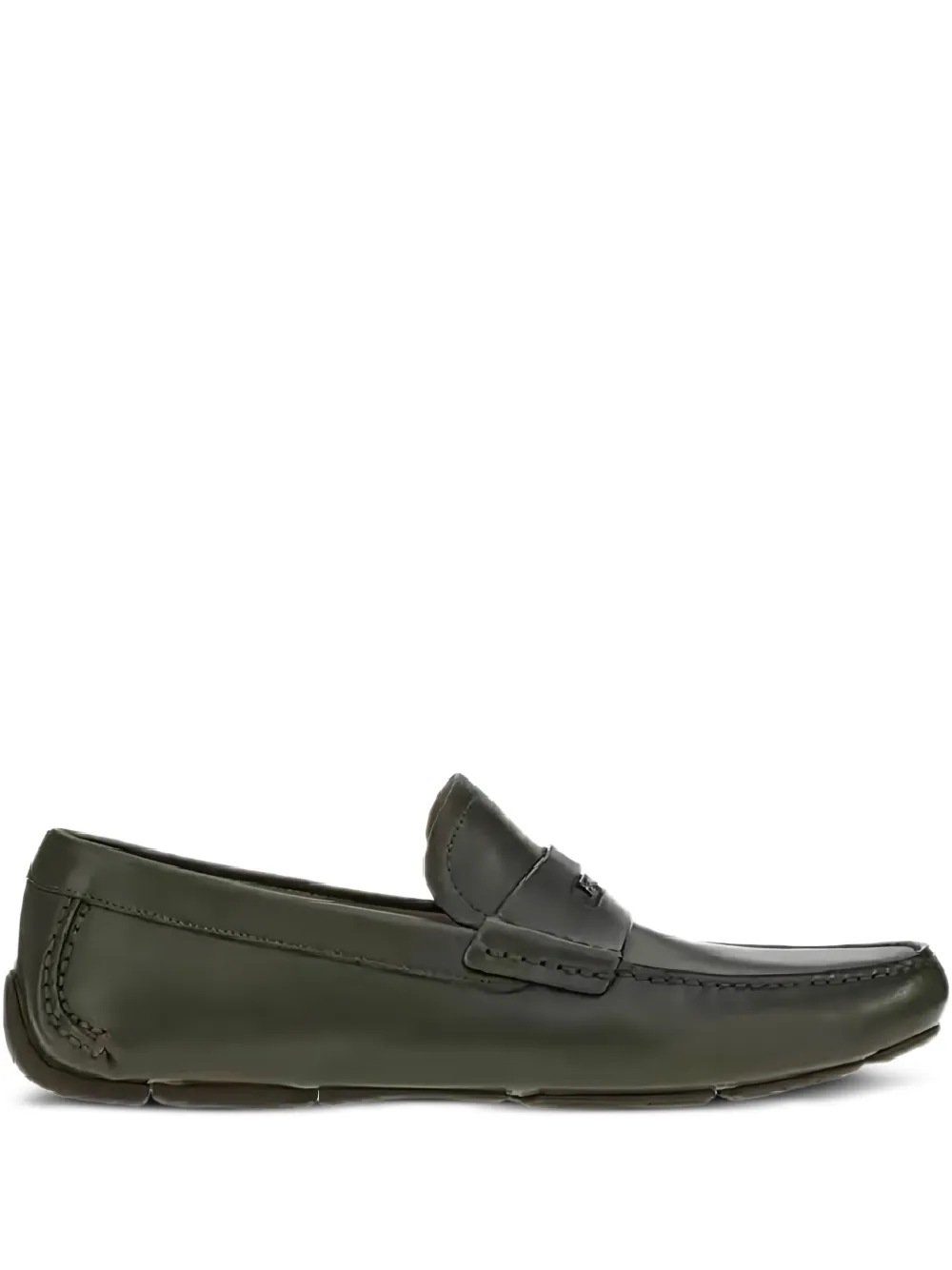 Ferragamo penny-slot leather loafers Brown