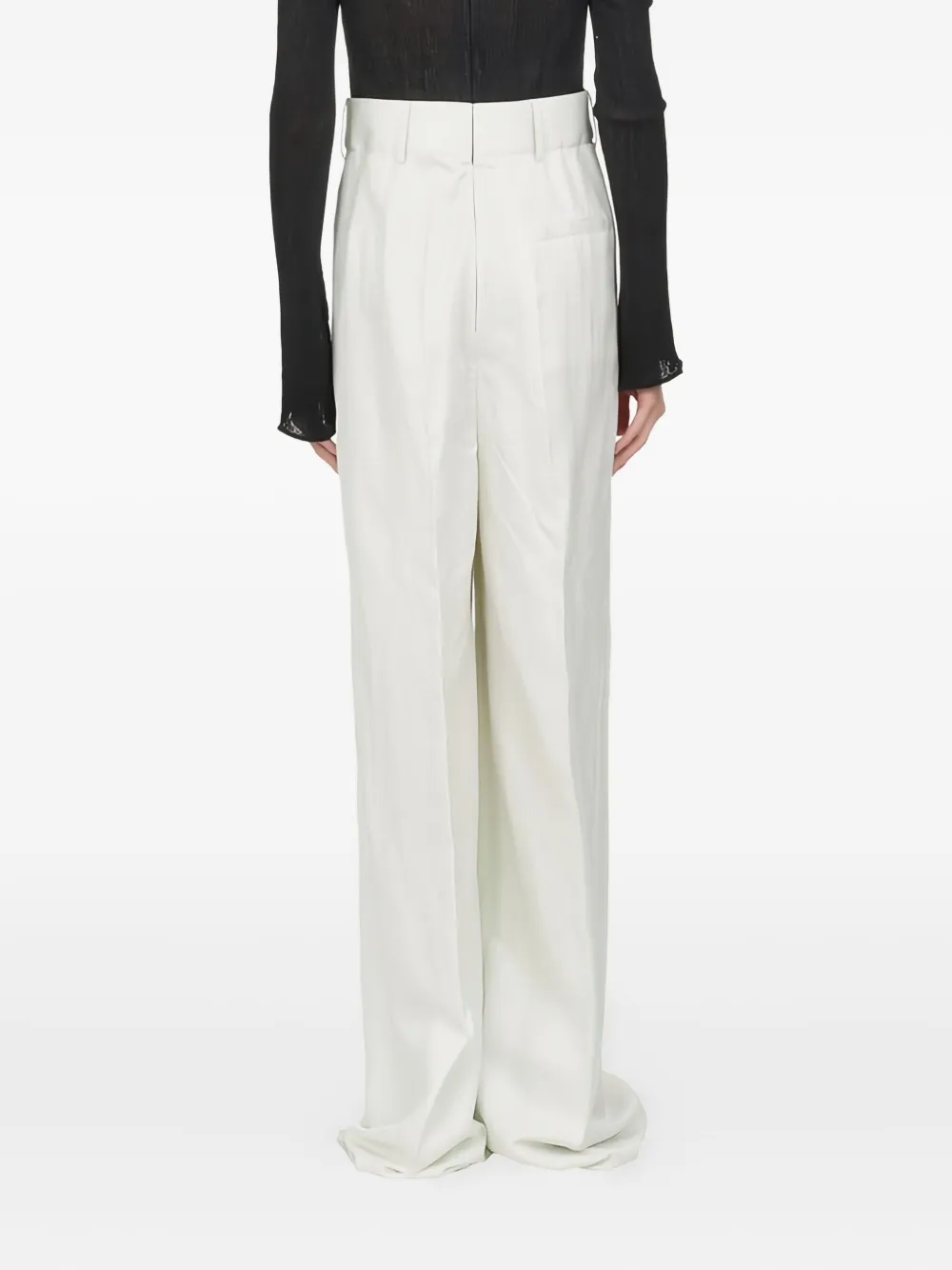 Ferragamo pleated high-waisted trousers Wit