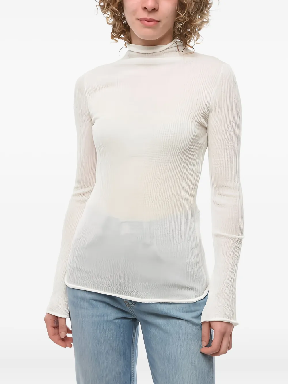 Ferragamo high-neck T-shirt Wit