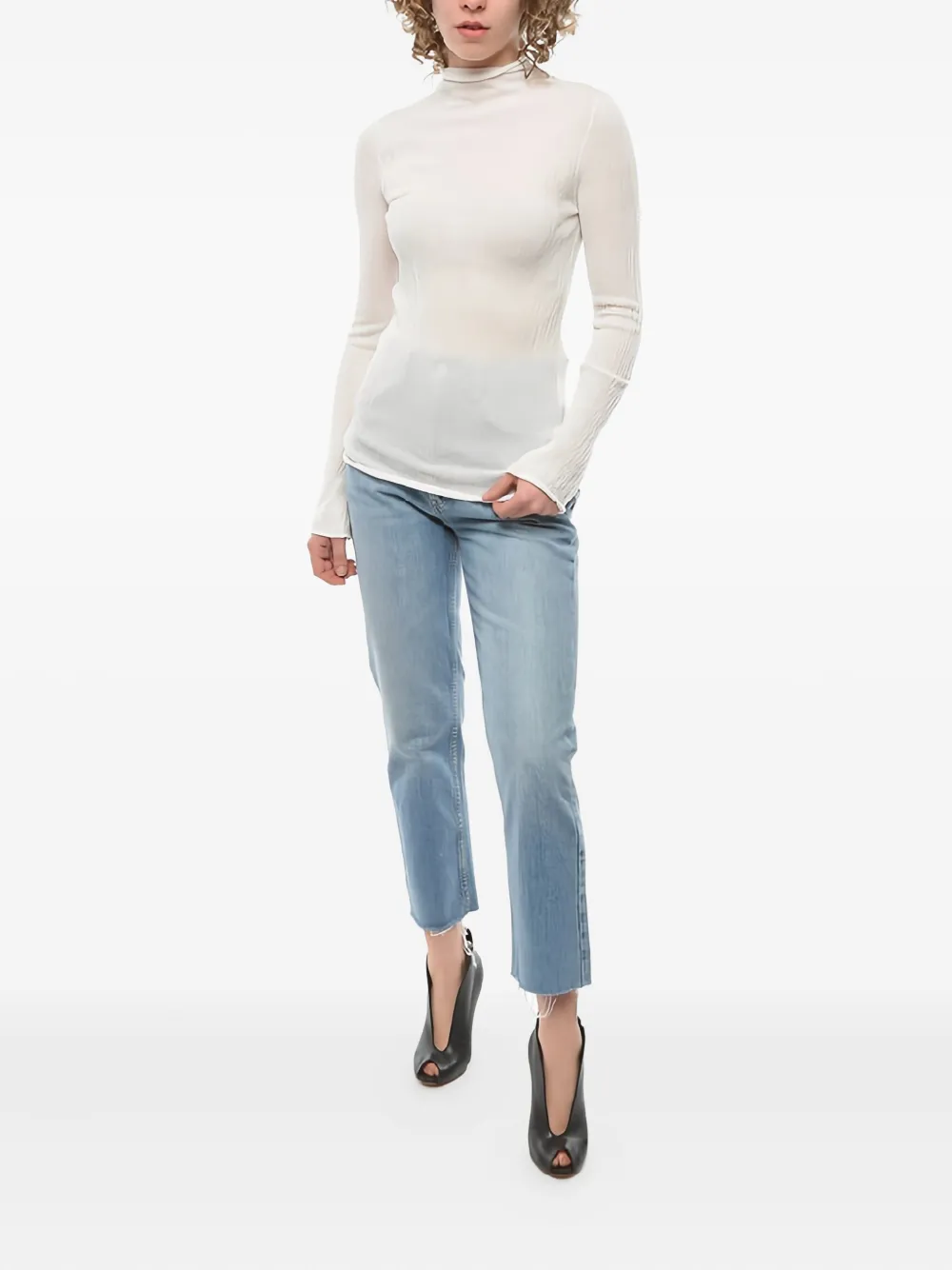 Ferragamo high-neck T-shirt Wit