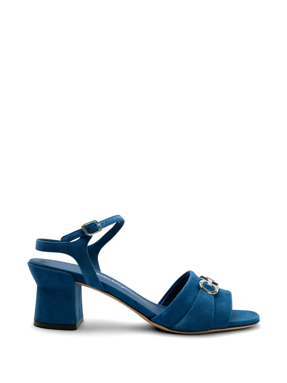 Ferragamo block-heel sandals Blauw