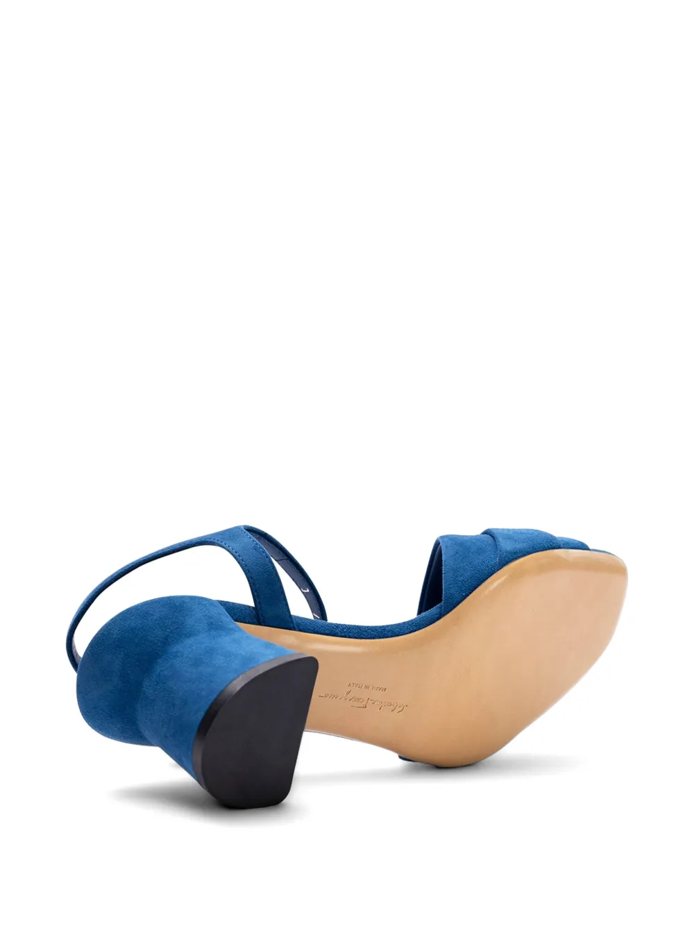 Ferragamo block-heel sandals Blauw