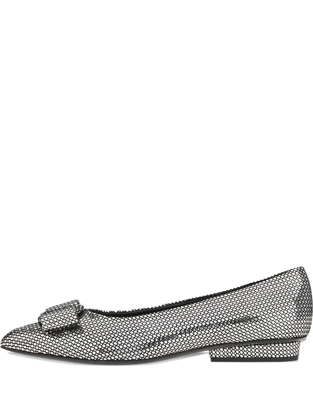 Ferragamo bow-detail ballet flats Zwart