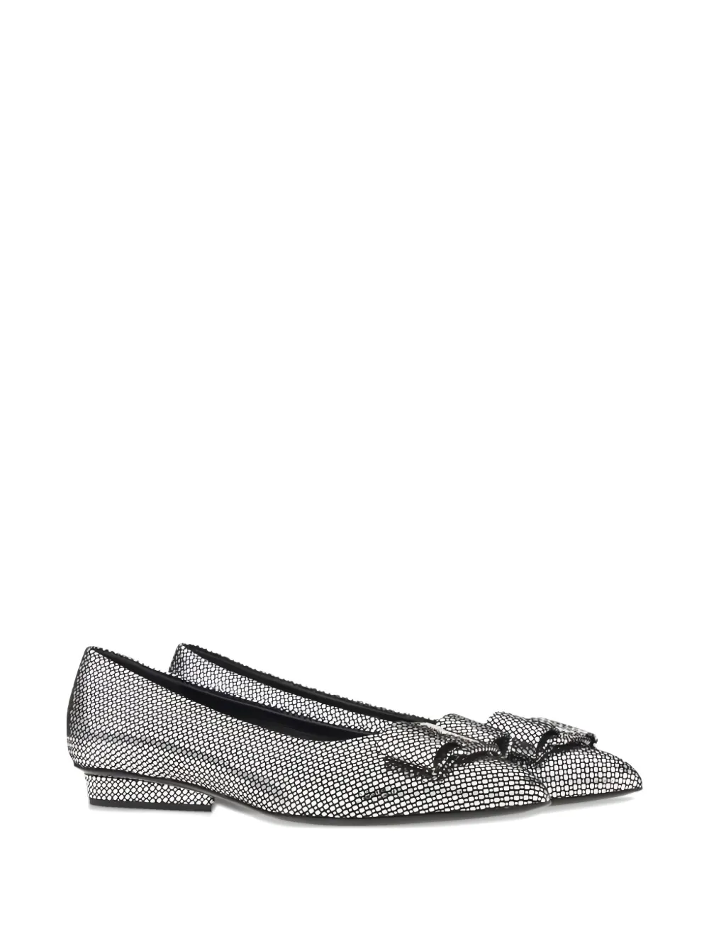 Ferragamo bow-detail ballet flats - Zwart