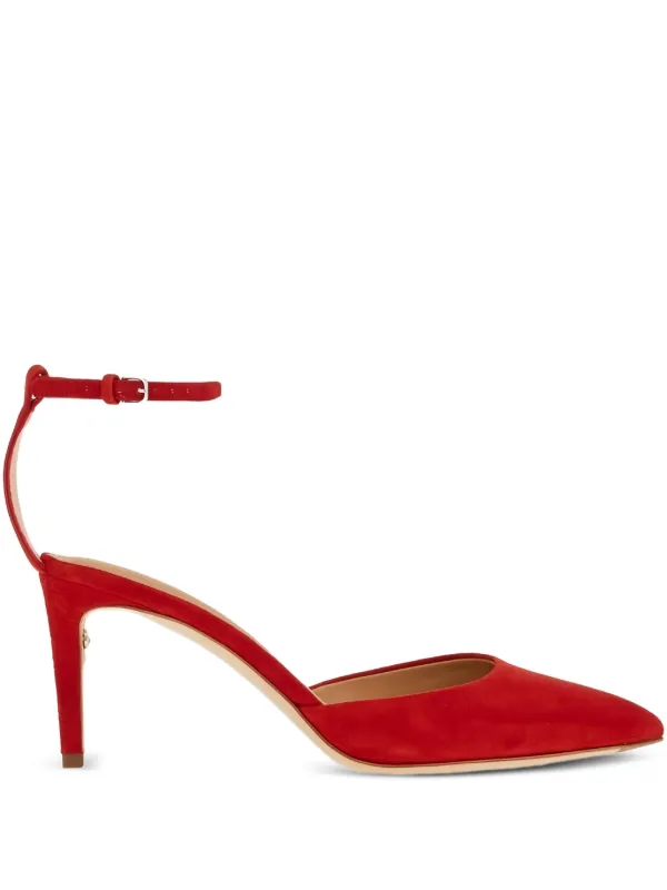 Ferragamo 70mm Iman Pumps in Red