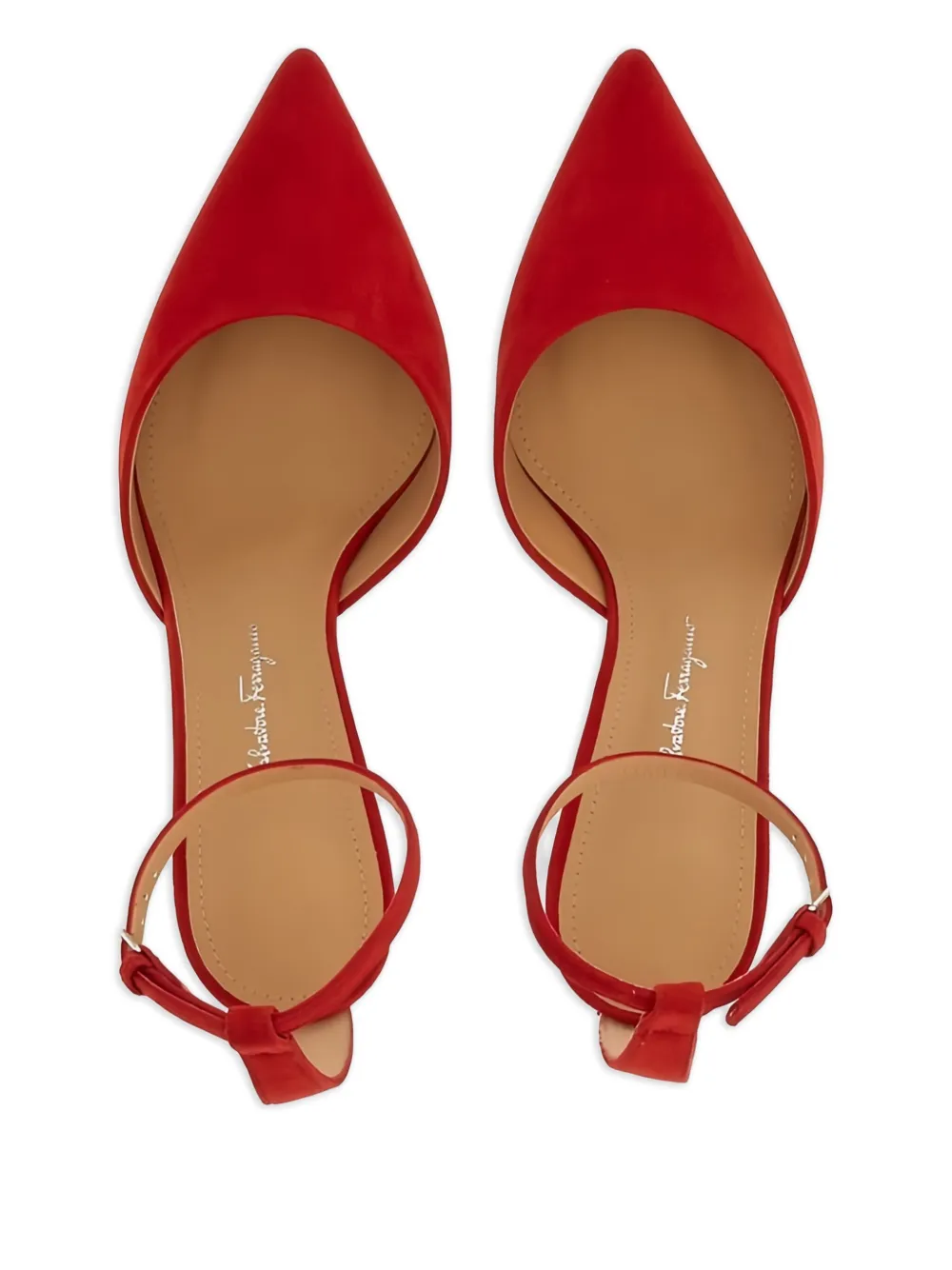 Ferragamo Iman 70 Suede Pumps In Multi