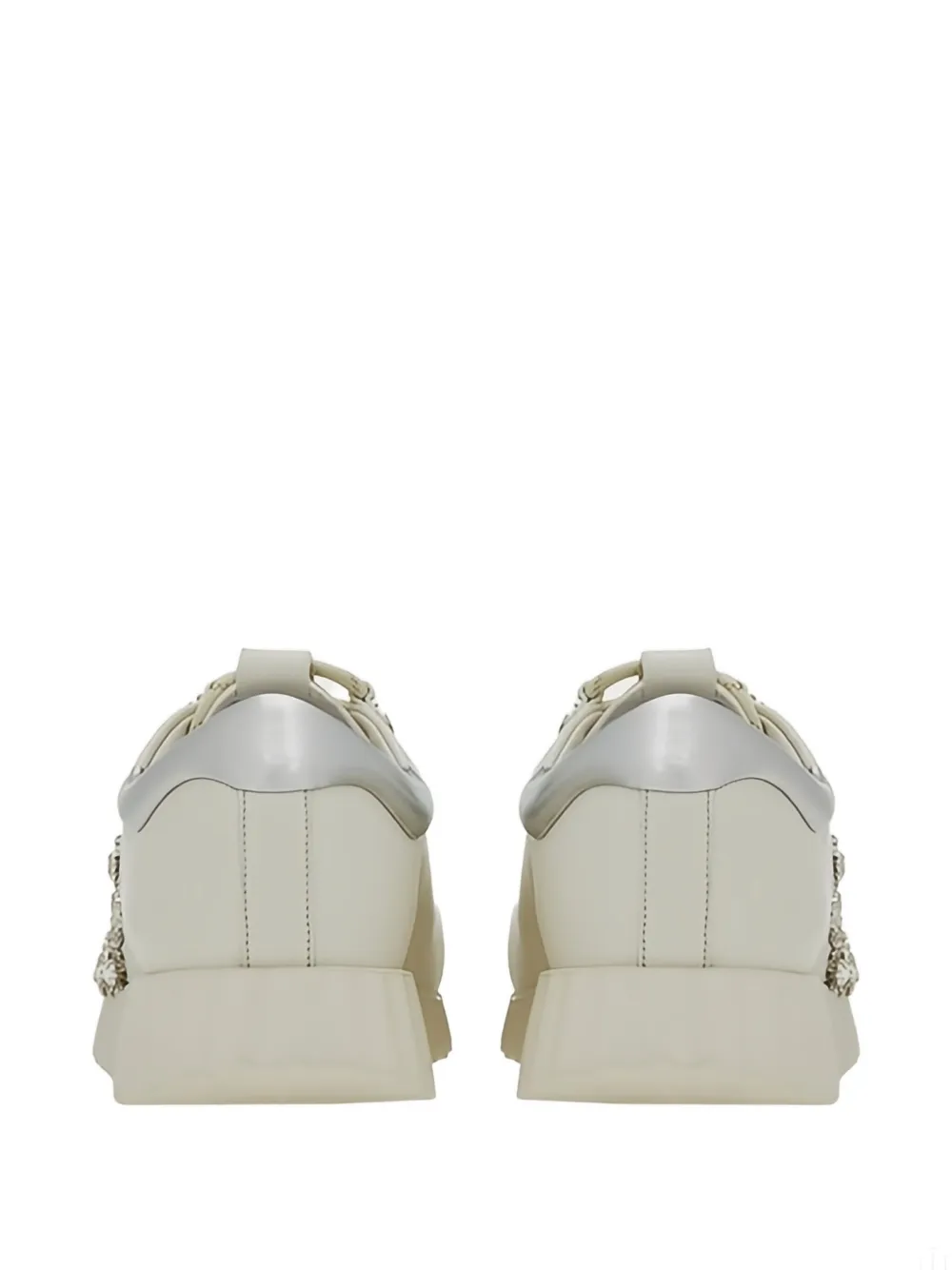 Ferragamo Sneakers met Gancini-patroon Beige