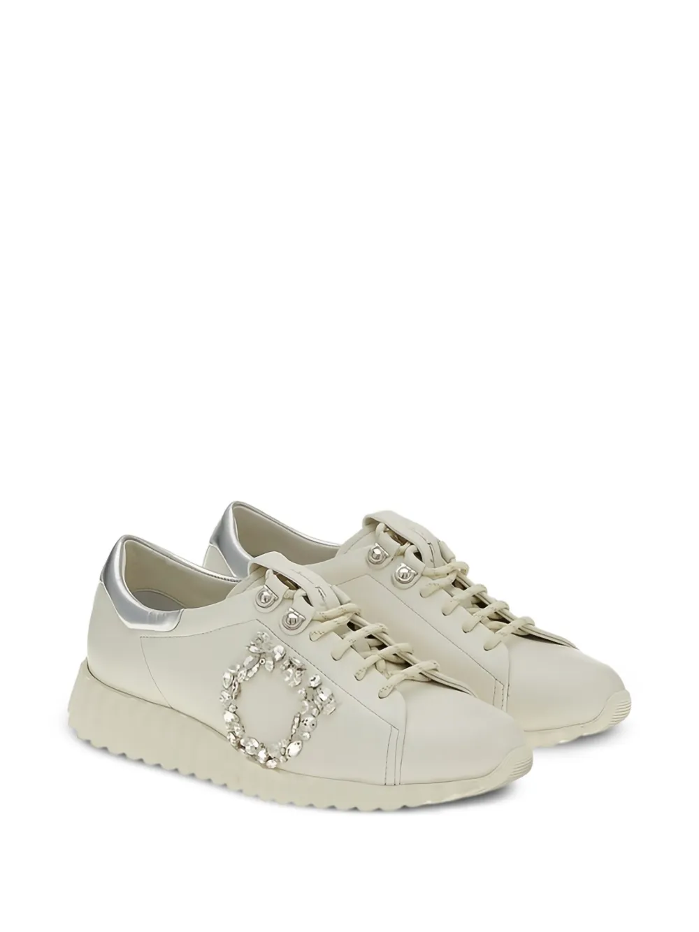  Ferragamo Gancini-motif Sneakers - Neutrals 