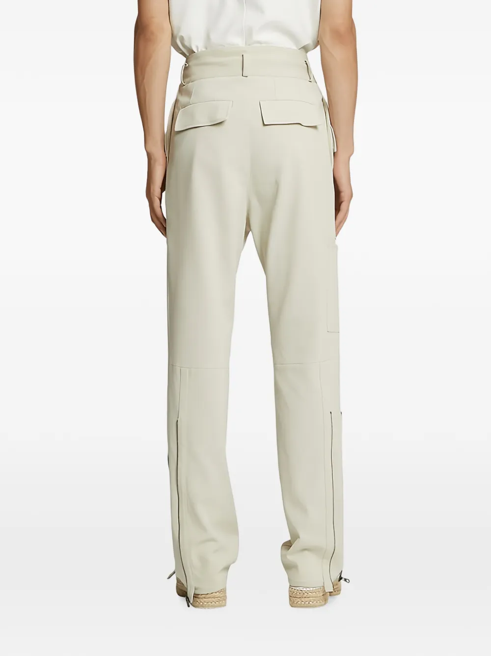 Ferragamo Cargo broek met rits Wit