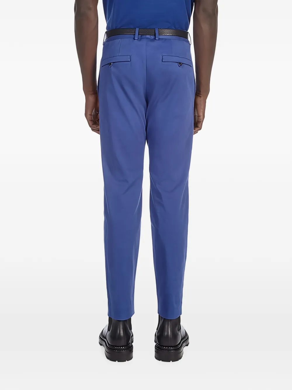 Ferragamo Broek met riemlussen Blauw