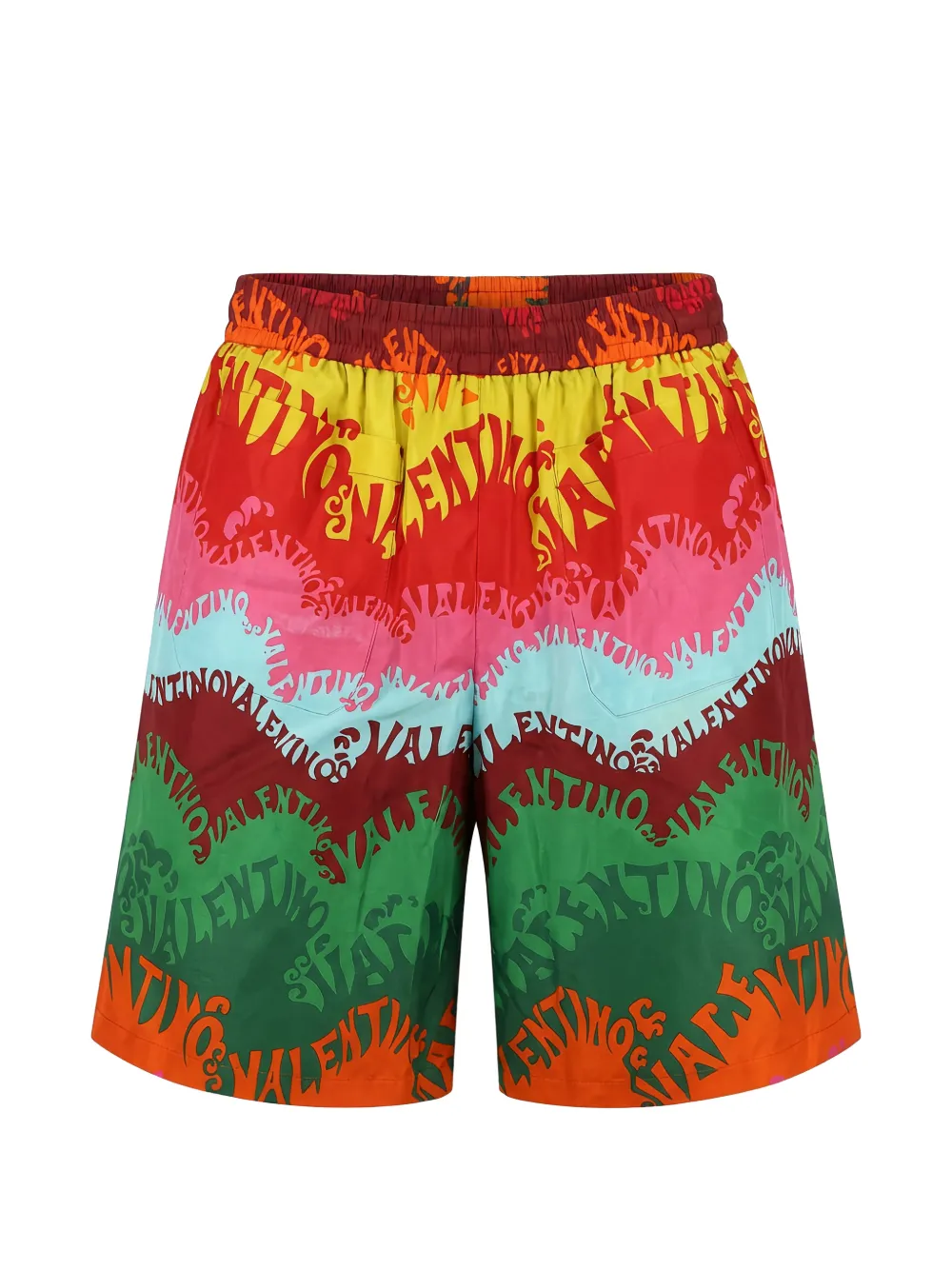 Valentino Garavani Shorts met logoprint Rood