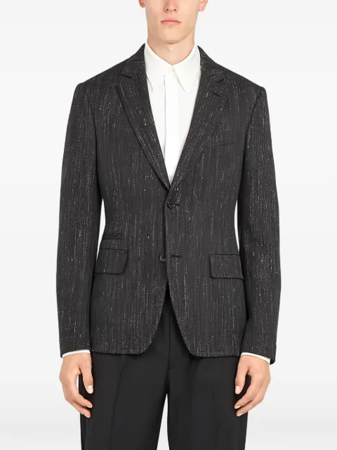 Ferragamo herringbone single-breasted jacket
