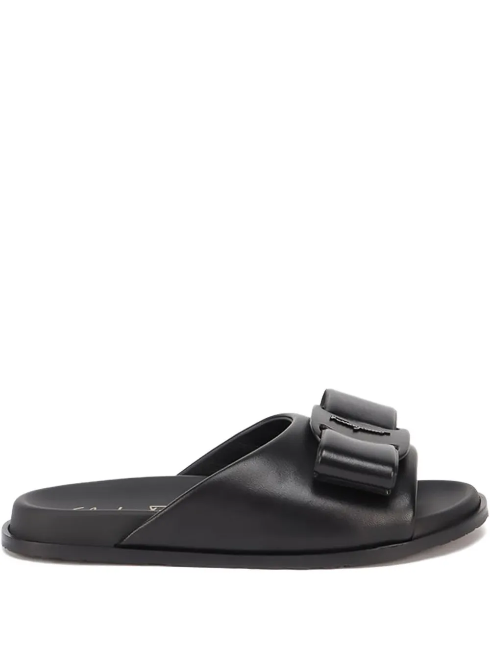 Ferragamo Vara bow flat sandals Black