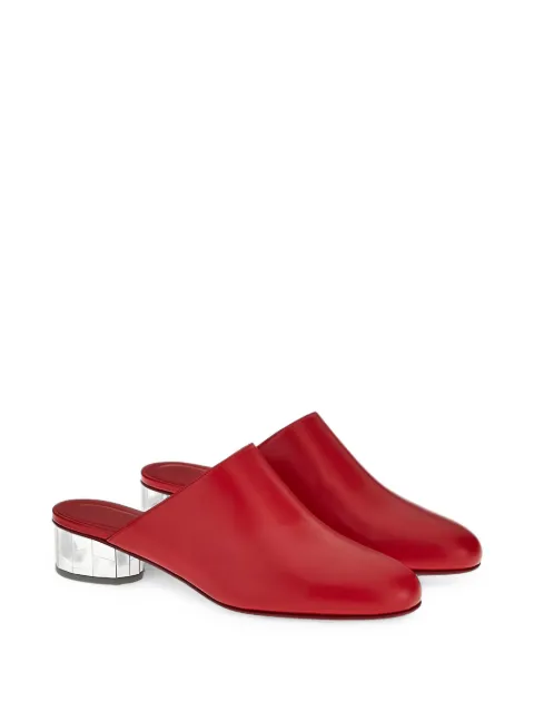 Ferragamo Floy leather mules