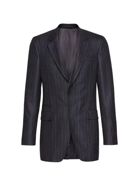 Ferragamo pinstripe-pattern single-breasted blazer