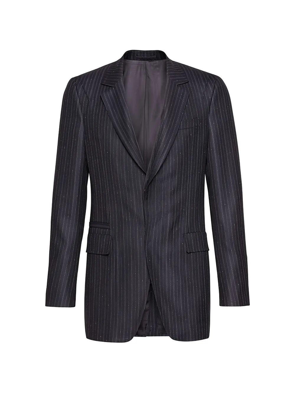 Ferragamo pinstripe-pattern single-breasted blazer - Blue