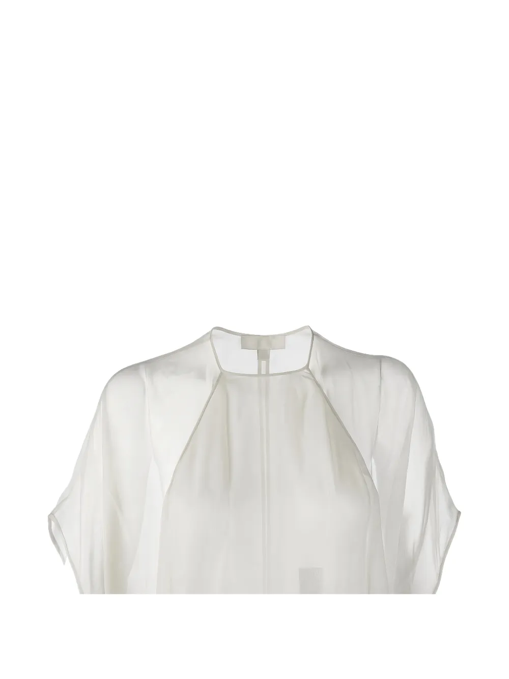 Valentino Garavani sheer silk-organza maxi dress Wit