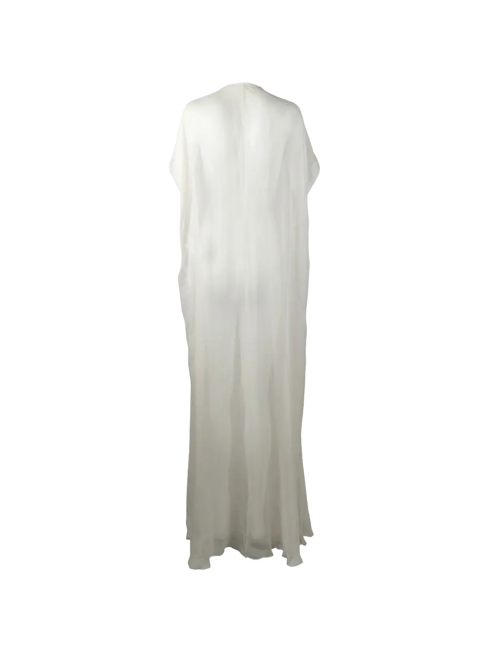 Valentino Garavani sheer silk-organza maxi dress Wit