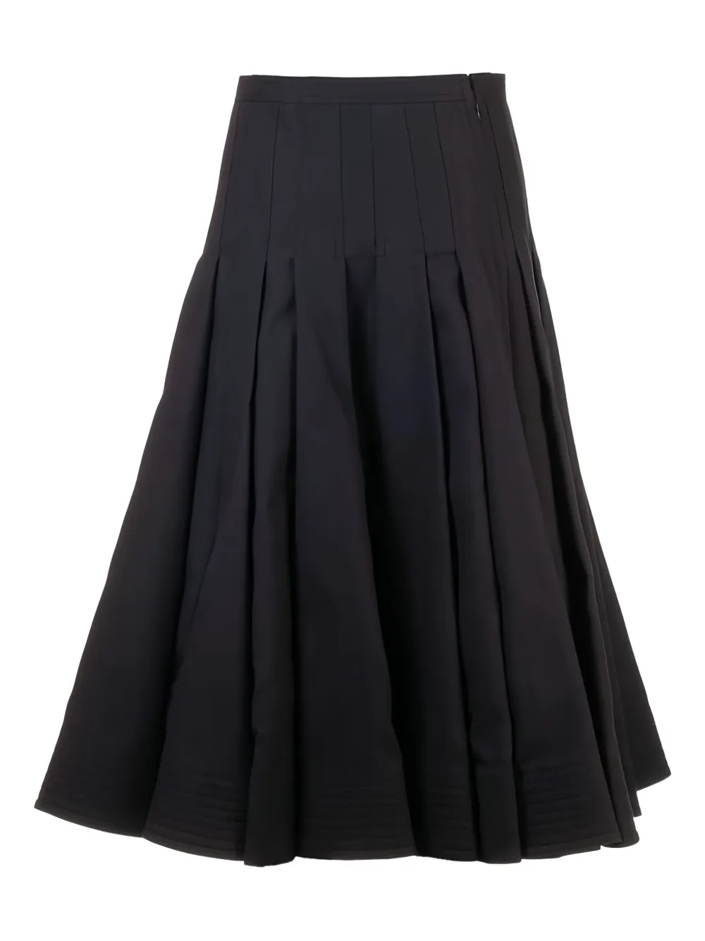 Valentino Garavani pleated panelled skirt Zwart