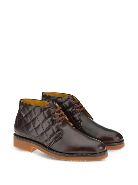 Ferragamo quilted leather desert boots