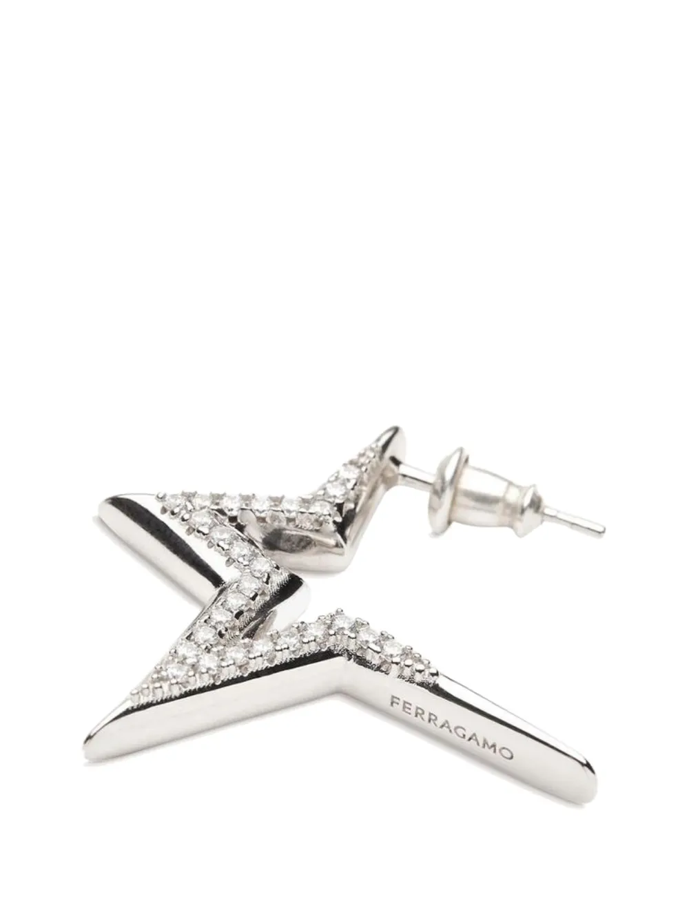  Ferragamo Star-shaped Earrings - Silver 
