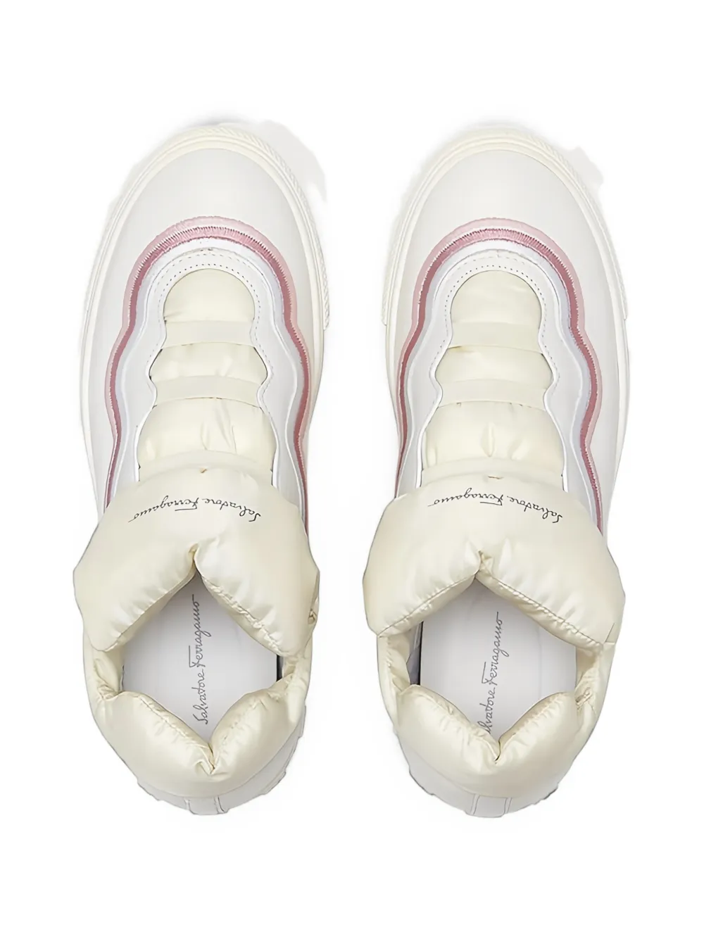 Ferragamo high-top ankle sneaker Wit