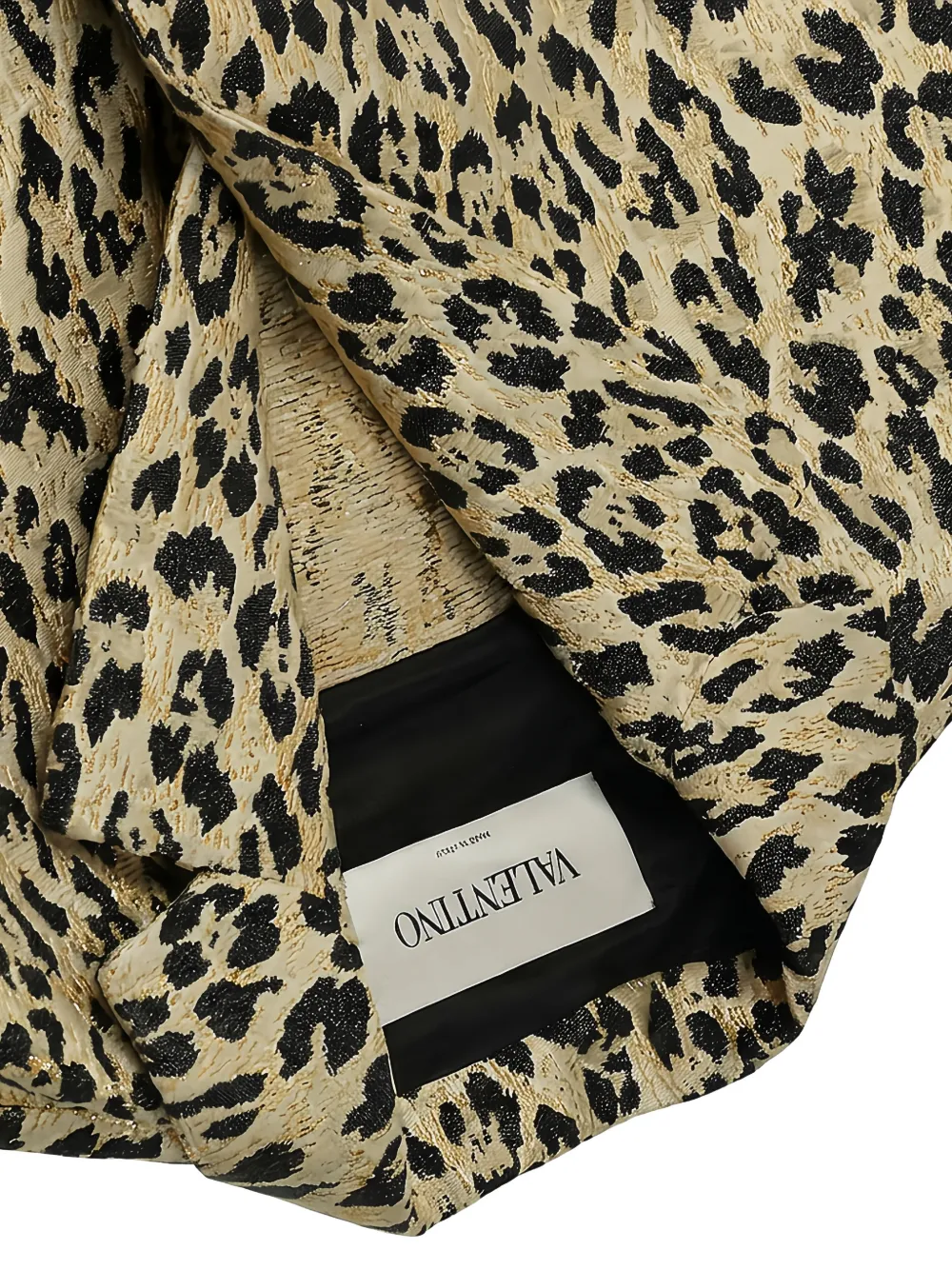 Valentino Garavani Gilets met jacquard en luipaard-print Beige