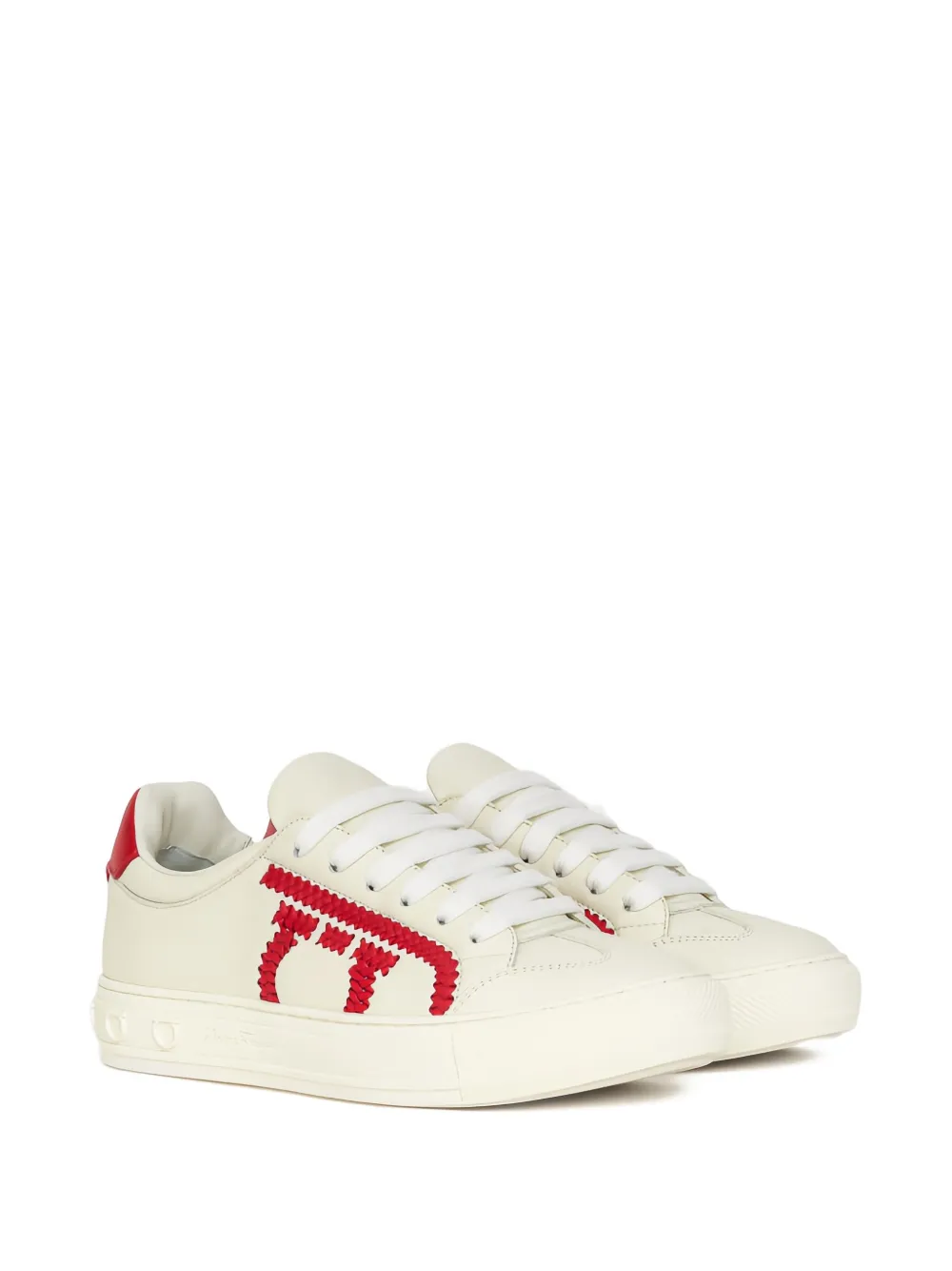 Ferragamo lace-up sneakers - Beige