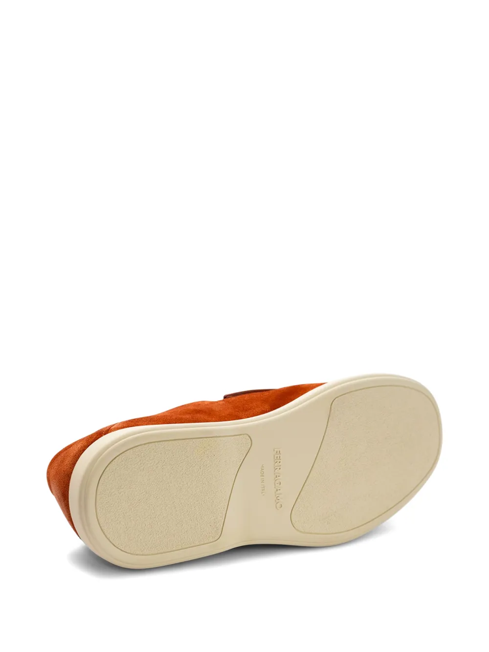 Ferragamo Loafers met bandje Oranje